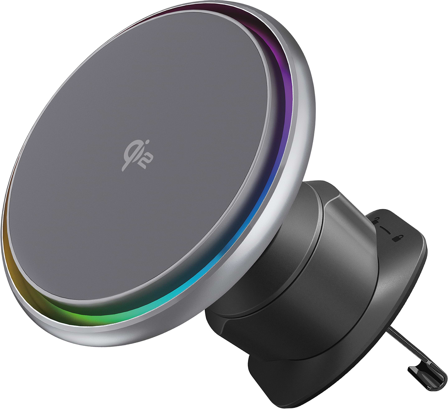 Автотримач з бездротовою зарядкою Proove IceCore QI2 15W Gray (WHIC15002003)